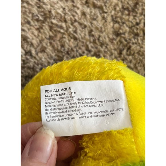 Kohls Cares Leo Lionni Chameleon Plush 12 in Rainbow Lizard Stuffed Animal Toy - Picture 7 of 8